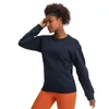 Yoga toppar Löst passform långärmad varm tröja Gymkläder Kvinnor som kör fitness Sport Casual Coat Hoodies Skjortor Match för Yoga LE6903617