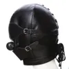 Women039s Black Sex T191028 Fetish Mask Male Cosplay Leather Cosply Ball PU Masks Toy Game Slave Choking Port Adjustable For Ma4580157
