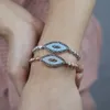 Bracciale con ciondolo per malocchio con micro pavimentazioni all'ingrosso nero blu con cz di alta qualità, oro argento turco, con cz, catena da tennis, gioielli regolati da donna