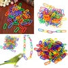Plastic Chain Link Bird Toys Colour Parrot Birds Type C Gnaw Plaything A Pack Of 100 Pcs New Arrival Multicolor New Arrival 6 5jx J2