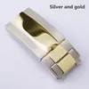 Watch Accessory 16 9mm 316L Stainless Steel Silver Black Gold Adjusted Folding Buckle for R-X GMT252V