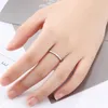 High Quality Engagement Wedding CZ Band Ring 100% Real Pure 925 Sterling Silver For Women Gift2175