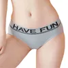 Sporty Simple Letter Print Seamless Women's Underwear Solid Soft Breathable Cotton Panties Female Low Waist Briefs Tanga