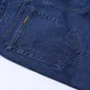 TIGER CASTLE Taille Haute 100% Coton Hommes Classique Jeans Baggy Marque Mâle Droite Denim Pantalon Printemps Hiver Épais Jeans Hommes 201116