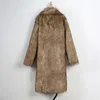 Faux Fur Płaszcz Długa zagęszcza ciepła owłosiona kurtka Moda ciepła odzież zewnętrzna sztuczna kołnierz Fur Płot zimowy Kobiety plus rozmiar 3xl T191031