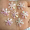 1000pcs 20mm Absnowflake apliques de casamento / decoração de Natal / artesanato DIY A048 * 10 201127