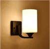 Loft iron wall lamps bedroom bedside corridor Decoration lamp glass Lampshade minimalist wall light