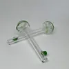 Tubo de queimador de óleo de vidro 97 mm 3,8 polegadas coloridas fumantes puxadores 1in od ball bong dab unha equipamento de unhas