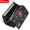 DICIHAYA Arrive Ladies Wallets Leather Women Long Purse Flower Embossing Female Hasp Wallet Money Cards Purse Phone Bag 220217