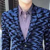 BLAZER HOMBRE PLUS SIZE 5XL Party Club Stage voor DJ -zanger Chaqueta Hombre Spring Autumn Leopard Print Blazer Masculino Men 201104