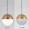 Loft Decorative Small Pendant Lights Nordic Simple Warm Bedroom Dining Room Bar Cafe Glass Ball Lighting Fixtures E27 LED Bulb