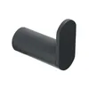 Negro 304 Percha de acero inoxidable Percha para bata Gancho para baño Montaje en pared Puerta Gancho trasero para abrigo Ropa Y200108