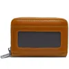 HBP 13 Hight Quality Fashion Men Kvinnor Real Leather Credit Card Holder Busskort Case Coin Purse Mini Wallet213U