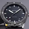 Nuovo ZF Fifty Fathoms Bathyscaphe 5000-0130-B52A Orologio da uomo automatico PVD Cavaliere oscuro Quadrante nero Cinturino in tela di vela 50 Braccia Hello_Watch