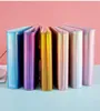 A6 File Binder Covers Laser Color PU Leather Notepads Cover with Magnetic Buckle for Money Receipts Budgeting Organizer