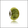 Alliage perles en vrac bijoux européen fait à la main en verre de Murano 5 couleurs charme de Murano adapté aux bracelets Pandora bracelets accessoires livraison directe 2