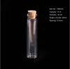 1000 х 13ml Малый Clear Пустой Стеклянная бутылка с Корк Дерево 13cc Sample Бутылочки 18 * 80 * 12.5мм Стопор контейнеров