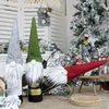 Christmas Wine Bottle Cover Handmade Swedish Gnomes Wine Bottle Toppers for Xmas Home Party Table Decorations Xmas Gifts LX3837