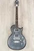 Super Rare A.C. ZE Casimere MFP24 Metal Front Black Electric Guitar Flower Top