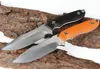 Specialerbjudande Straight Kniv 9Cr18mov Drop Point Satin Blade Full Tang G10 Handtag Fasta blad med KYDEX