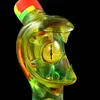 Fumatori Bong in vetro Narghilè Rein Eyes Pipa Gorgogliatore per tabacco Tubi per acqua in silicone rig Narghilè bong colorato