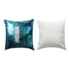 Sublimation Blank Pillow Case Mermaid Sequins Pillow Cases DIY Cushion Throw Pillowcases Magic Pillows Cover Sofa Pillowcases LSK1880