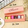 Emballage Macaron 6 couleurs, bonbons de mariage, boîtes en papier Laser, 6 grilles, boîte à chocolats/boîte à biscuits LX3905