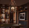 Loft Vintage Industrial LED Rust Glass Loft Cafe Bar Restaurant Bedroom Ceiling Lamp Light Droplight Deco