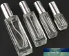 10 X 3ml 10ml 20ml 30ml Flacone spray in vetro trasparente Fiale di vetro campione Mini atomizzatore portatile per profumo Tappo nero oro argento