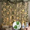 12pcs piante artificiali fiori decorativi ghirlande liana LED foglia ghirlanda seta rattan foglia vite appesa per la casa soggiorno decorazione accessori rampicante