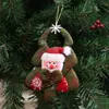 Nuovo ciondolo albero di Natale Decorazione natalizia ciondolo in tessuto non tessuto stereo vecchio pupazzo di neve decorazione alce