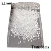 Transgems 1.1mm = 0.005 CT 총 1 CTW F 색 인증 실험실 성장 Moissanite 다이아몬드 느슨한 구슬 Y200620