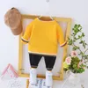 Fashion Autumn Winter Baby Girl Clothes New Children Boys Thicken T Shirt Pants 2st/Set Toddler Casual Costume Kids