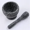 Spice Crusher Resin Bowl Mortar Pestle Spice Pepper Crusher Herbs Grinder Vitlök Mixing Bowl Press Bowl Köksredskap