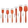 Ensemble de spatules à pâtisserie en silicone de 6 pièces, ensemble d'ustensiles de cuisine en caoutchouc antiadhésif, résistant à la chaleur, ensemble d'ustensiles de cuisine 201223