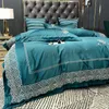 Bedding Sets Luxury Silk Soft Cotton Chic Embroidered Duvet Cover Set Bed Sheet Pillowcases Queen King Size Home Textiles