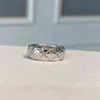 Sterling Silver Jewelry For Women Thin Luxury Crush Rings birthday gift European and American classic fashion couple wedding 220202704403