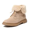 Mode Flock Snowboots Dames Winter Schoenen Platform Vrouw Booties Bottine Femme