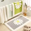 Tapis et moquette pour la maison salon petite marguerite salle de bain tapis de sol absorbant frais porte de toilette tapis antidérapants 220301