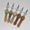 10mm kuvars ipuçları ile cam nektör Keck klipsler Silikon Konteyner Reclaimer Nectar Kit Sigara Aksesuarları İçin DHL