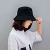 2022 Chapeaux de soleil de couleur unie pour femmes coréennes hip-hop chapeau de pêcheur printemps été extérieur anti-uv chapeaux de soleil tendance Sombreros De Mujer G220301