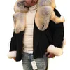 남자 다운 라메이 가짜 모피 코트 남자 플러스 사이즈 겨울 자켓 칼라 긴 소매 라이너 캐주얼 지퍼 남성 재킷과 코트