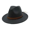 Ozyc Autumn Winter Sun Hat Women Men Men Fedora Hat Classical Wide Brim Feltpy Cloche Capeau模倣ウールキャップY200110