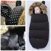 Baby Poussette Sleepsacks Enveloppes de fauteuil roulant pour bébé Footmuff Pare-brise Winter Out Windproof Fleece Warm Soft Sleeping Sac 201208