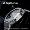 GA2100 nyaste klockband och ram för GA-2100 Watch Set Modifiering Watchband Bezel 100% Metal 316L Rostfritt stål med verktyg LJ302Q