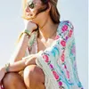 Boho Cardigan秋の女性2021花柄キモノブラウスタッセルビーチカバーアップバットウィング長袖ケープジャケットロングブラウストップス