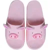 Été mignon pantoufles cochon dessin animé pantoufle chaussures plates d'intérieur pour femmes et hommes couple Y200423