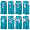 75th Anniversary Basket Print Mason Plumlee Jersey 24 Lamelo Ball 2 Miles Bridges 0 Kelly Oubre Jr 12 Gordon Hayward 20 Terry Rozier III 3 Sport Man Kvinna Ungdom