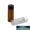 Bottiglia di vetro vuota Bottiglia di tabacco da fiuto con cucchiaio di metallo Snorter Snorter Proiettile Contenitore Dispenser Portapillole 6.2X2cm