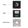 Touch Remote Control 12V 24V DC RGB RGBW LED Strip Light Power Switch RF Touch Wall Panel Controller Swithing Accessories Black